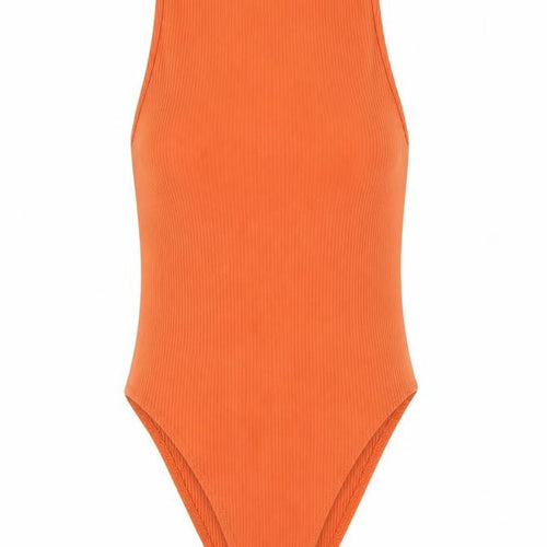 Newlook Womens Orange   Bodysuit One-Piece Size 6