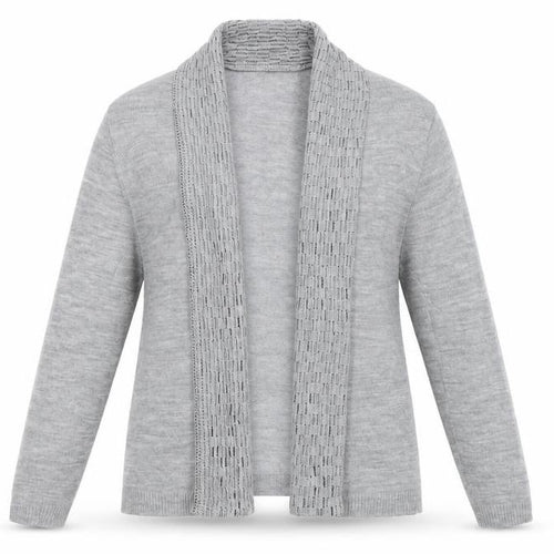 Preworn Womens Grey  Knit Cardigan Jumper Size S