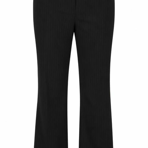 Marks and Spencer Womens Black Striped  Trousers  Size 14 L28 in