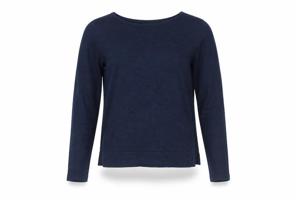 Front view of Broadway women’s blue jumper, size S