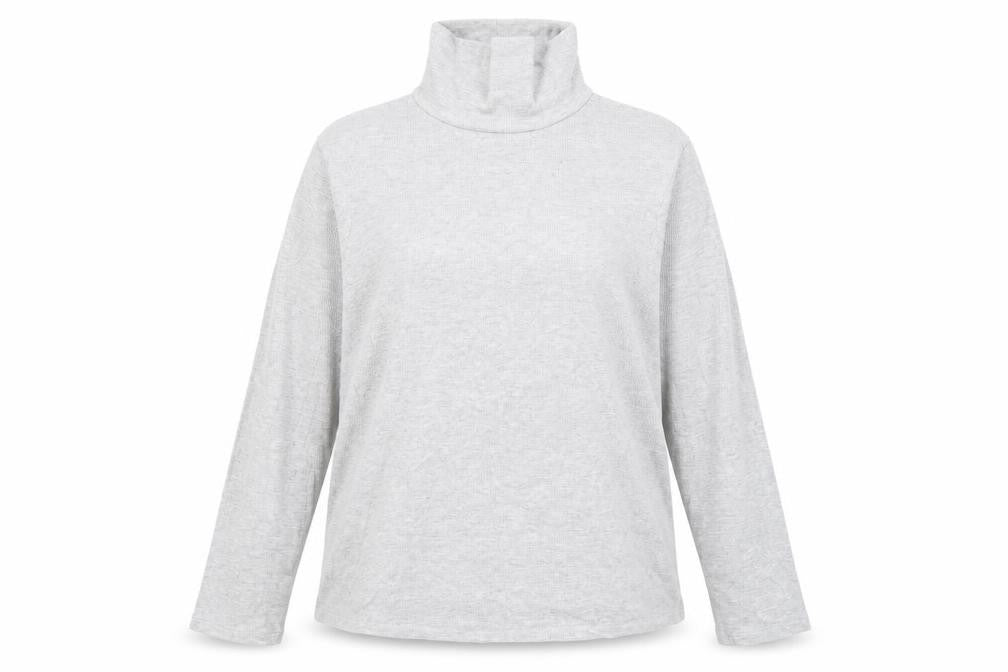 Front view of George women’s grey pullover sweatshirt, size UK 20