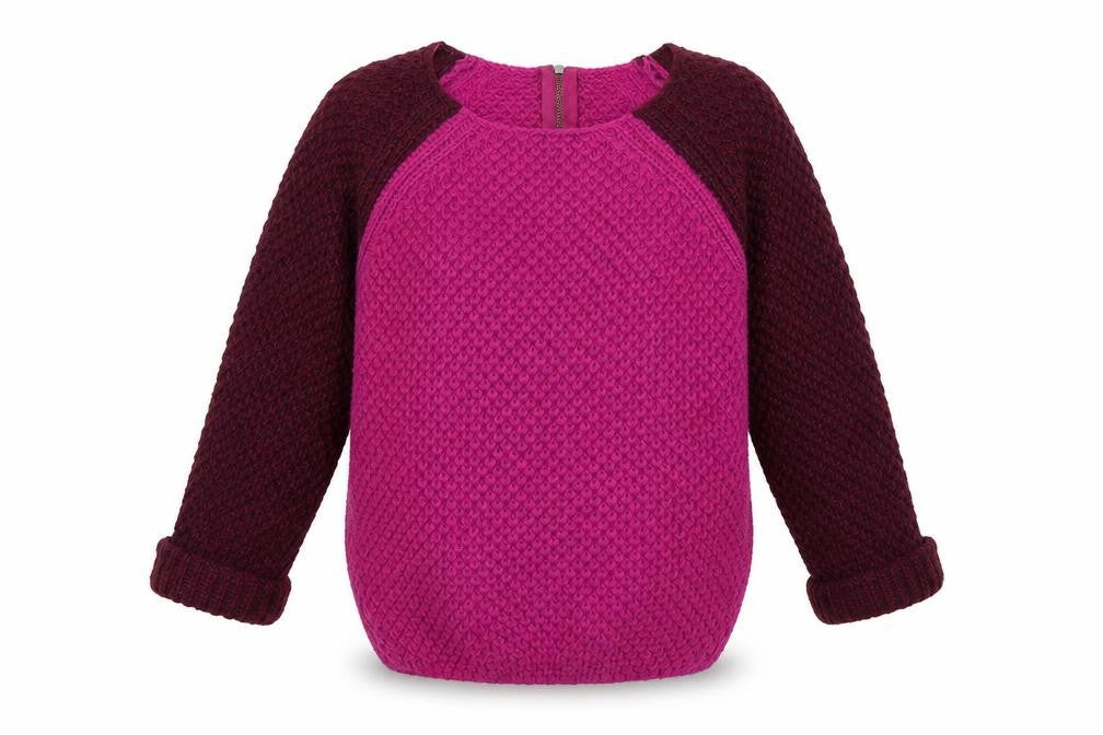 Front view of River Island women’s pink jumper, size UK 8