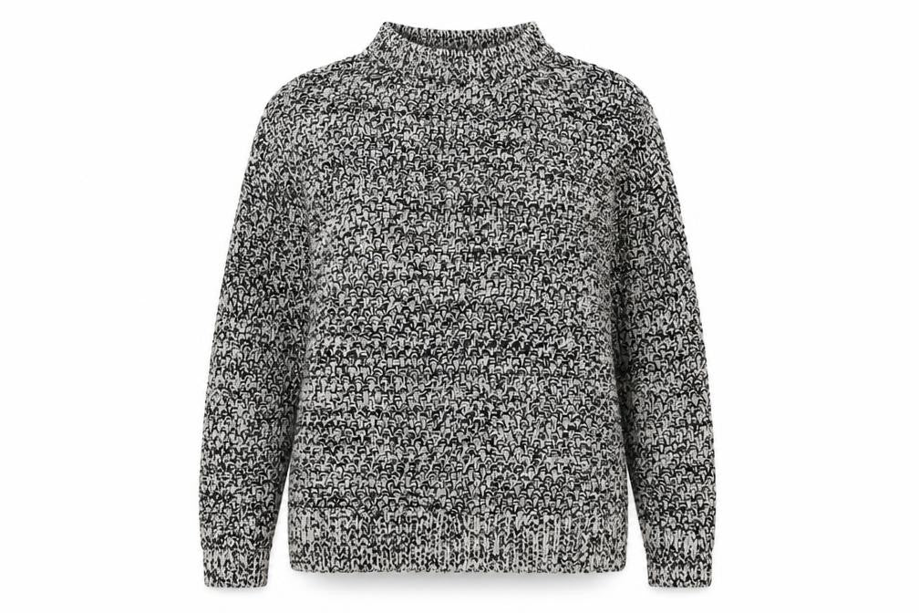 Front view of H&M women’s black jumper, size S