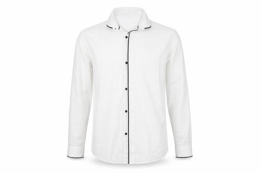 Front view of Cedarwood State cedr men’s white button-up, size 16