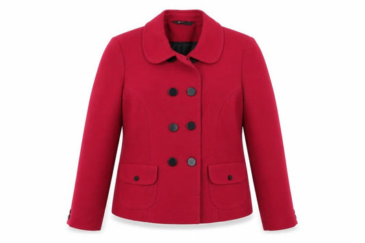 Front view of BHS women’s pink jacket, size UK 14