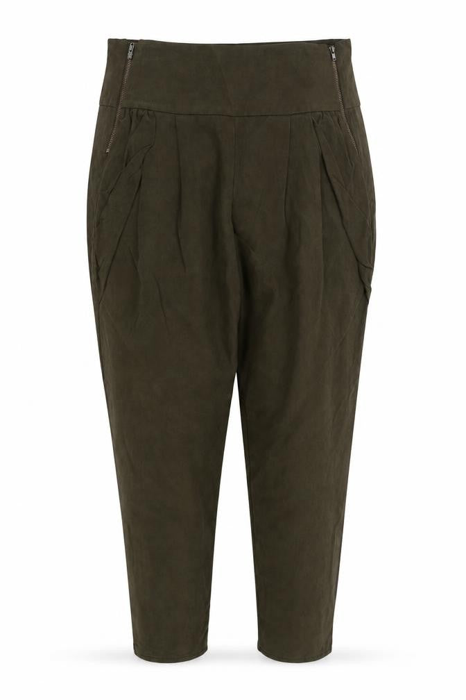 Topshop Womens Green   Trousers  Size 10 L24 in