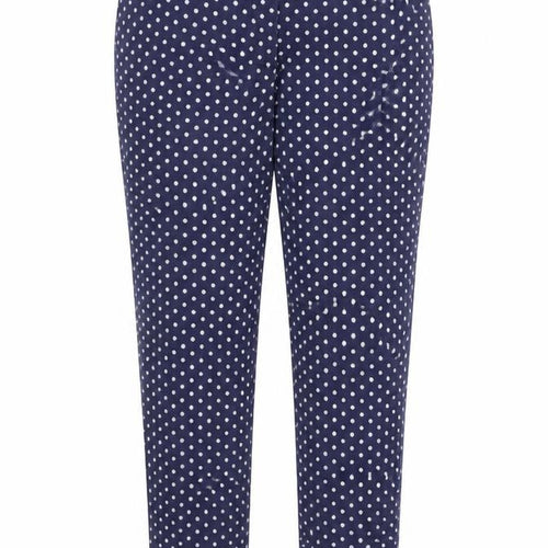 miko Womens Blue Polka Dot  Trousers  Size 32 in L26 in