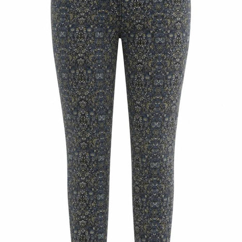 Camaieu Womens Grey Floral  Jegging Trousers Size 10 L30 in