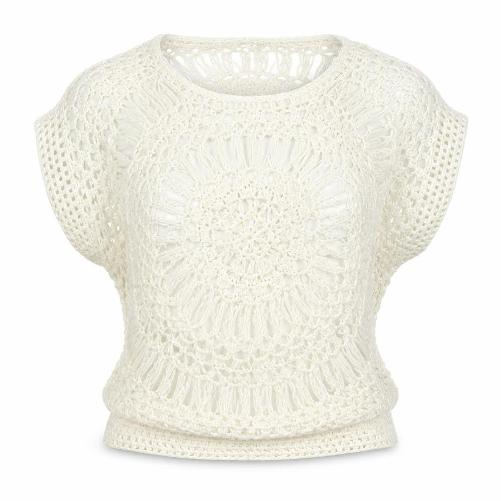 Front view of Select women’s white jumper, size M