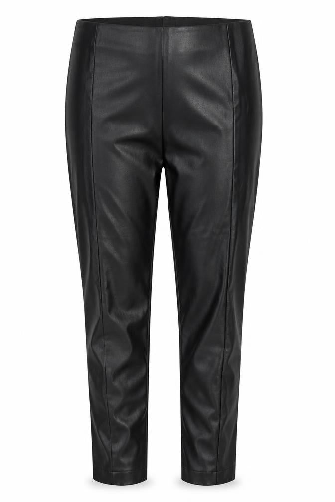 Front view of Next women’s black trousers, size 2XL, 23-inch leg