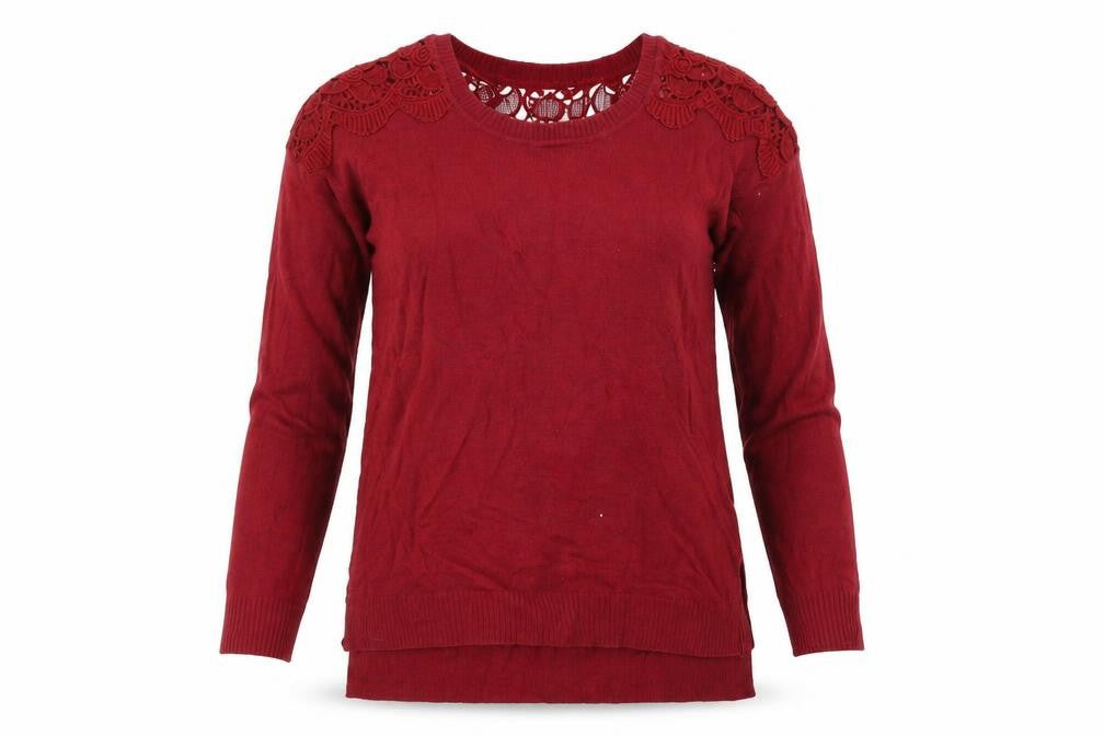 hippie rose Womens Red   Pullover Jumper Size 6  - Embroidered detail