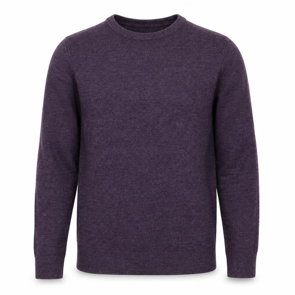 Front view of Cedarwood State men’s purple jumper, size XS
