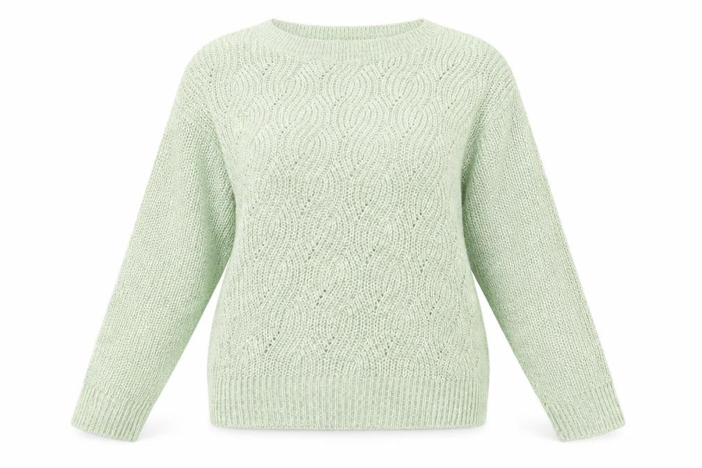 Front view of George women’s green jumper, size L