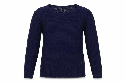 Front view of Vero Moda women’s blue jumper, size S