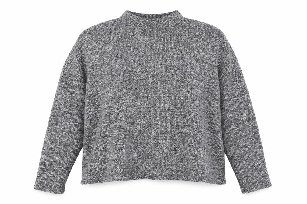 Front view of H&M women’s grey jumper, size L