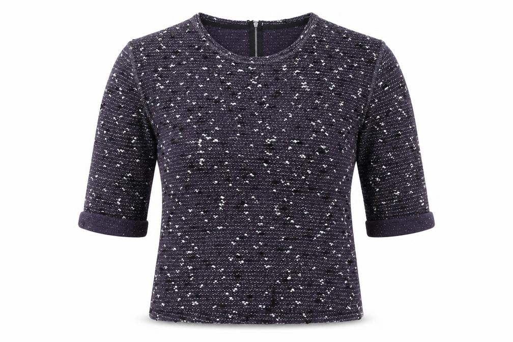 Front view of Next women’s blue jumper, size UK 12