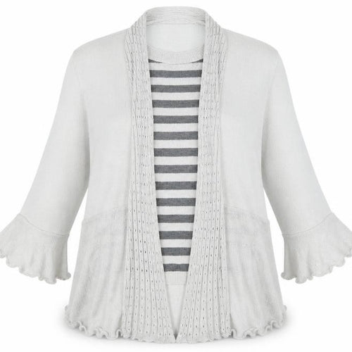 Jenny Loyd Womens Grey   Cardigan Jumper Size L