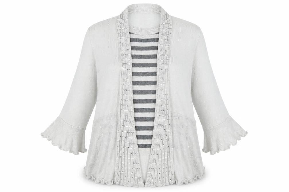 Jenny Loyd Womens Grey   Cardigan Jumper Size L