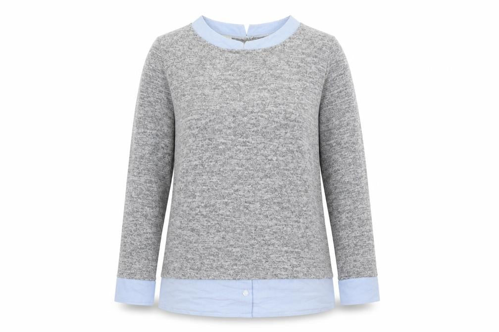 Bellambia Womens Grey  Knit Pullover Jumper Size M