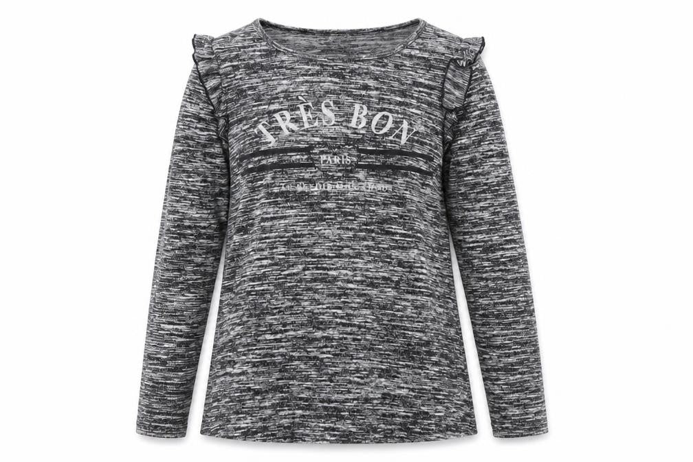 Front view of Papaya women’s grey knit jumper, size UK 10, - tres bon