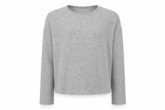 Front view of New Look girls’ grey jumper, size 14-15, years