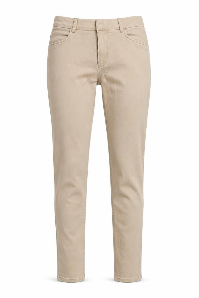 Preworn Womens Beige  Denim Skinny Jeans Size 28 in L30 in