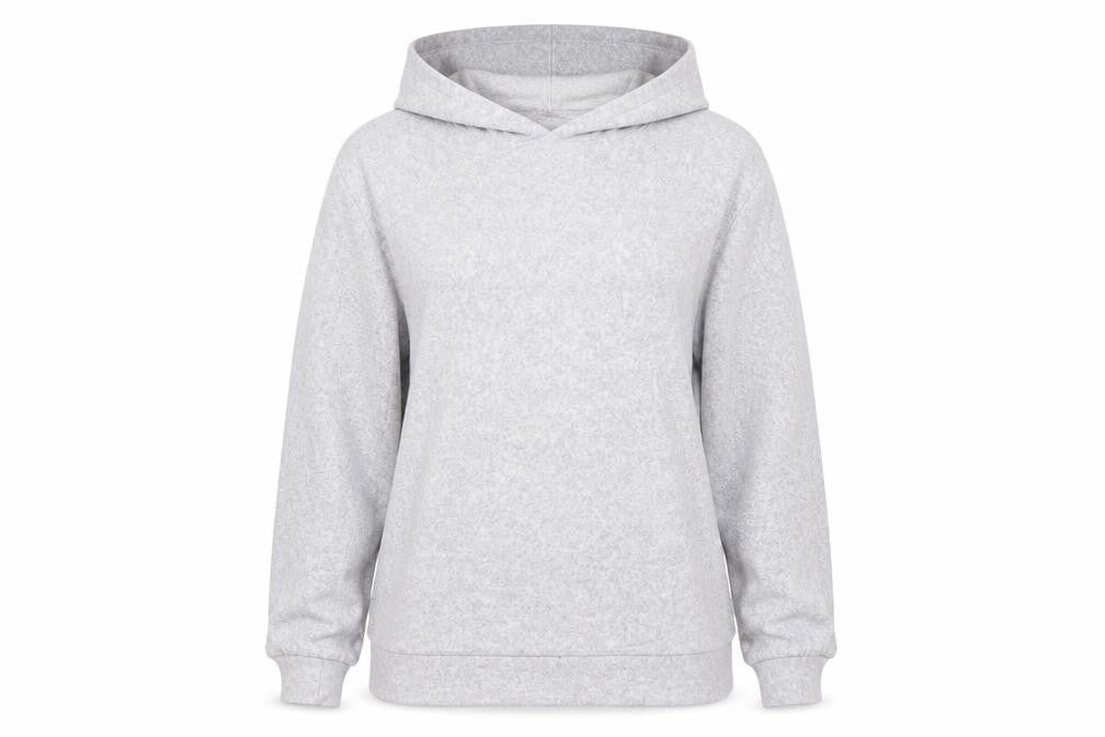 Front view of Onfire women’s grey jumper, size UK 12