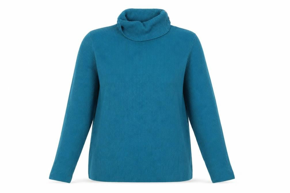 Front view of Tu women’s black knit jumper, size UK 14