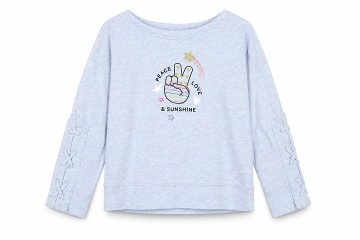 Gap Girls Blue Pullover Sweatshirt Size 6-7 Years