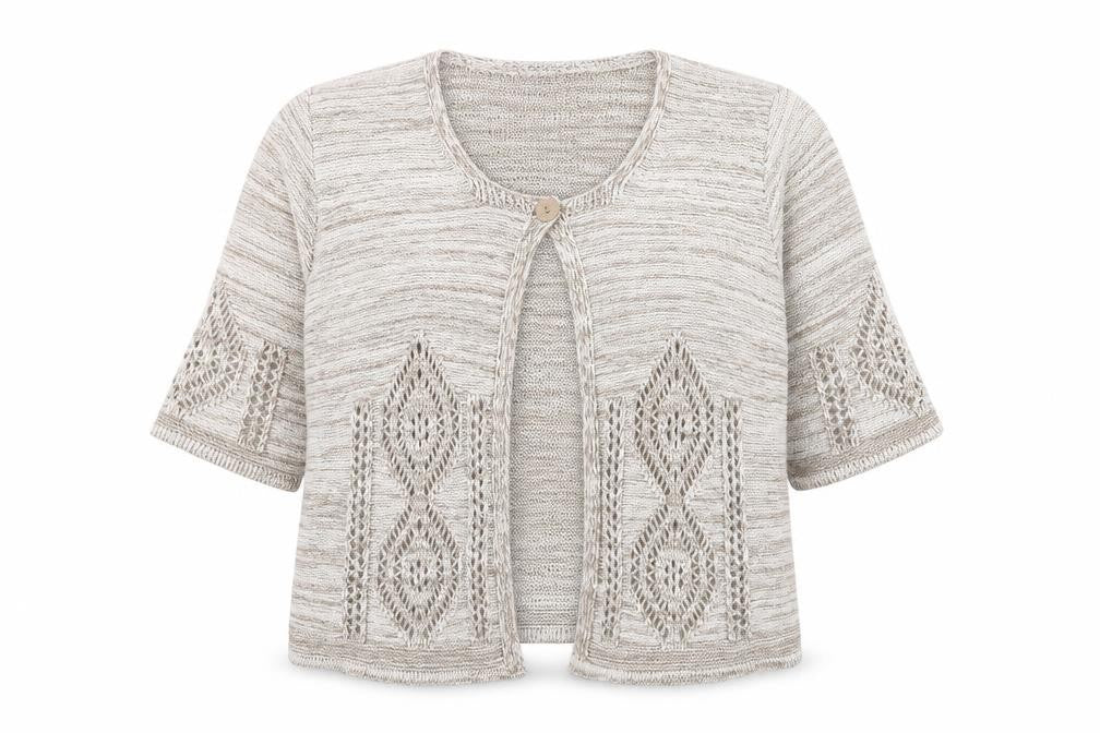 Isle Womens Beige   Cardigan Jumper Size XL