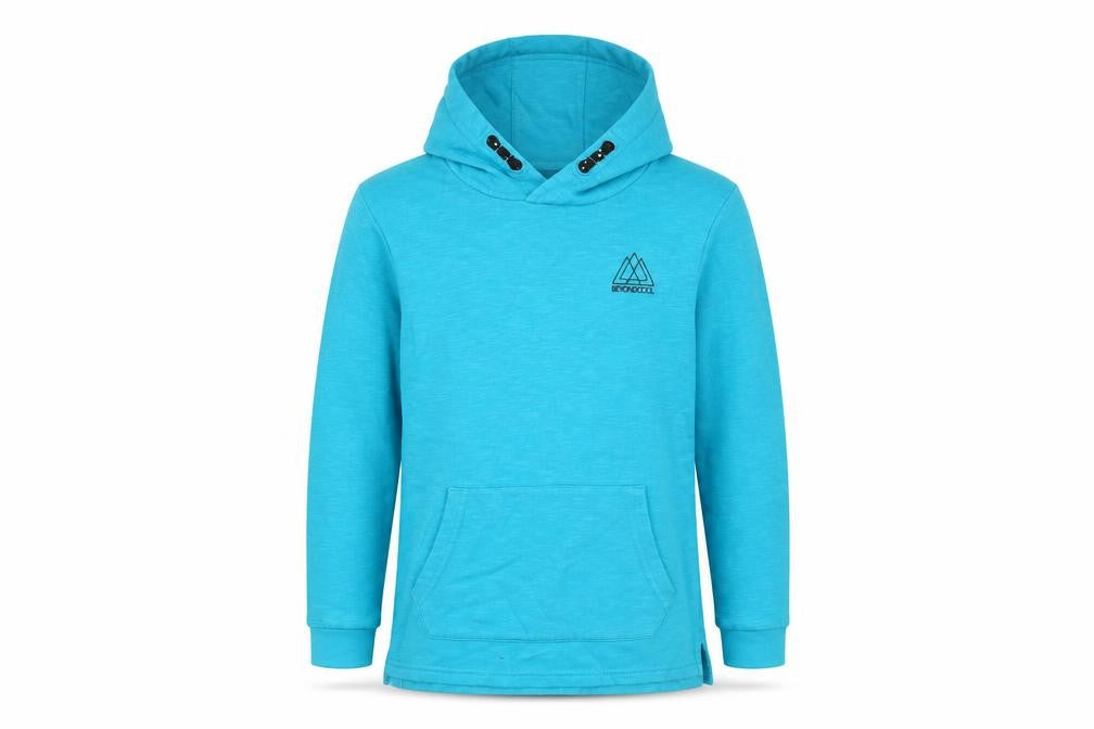 Front view of George boys’ beige pullover hoodie, size 7-8, years