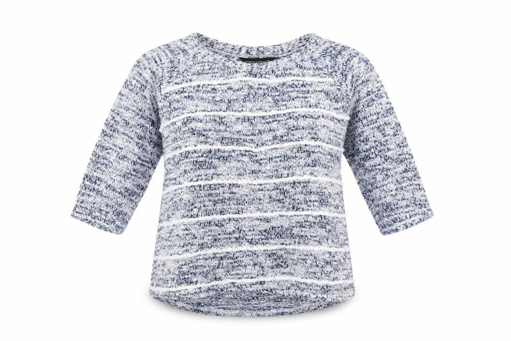 Dorothy Perkins Womens Blue Striped Knit Pullover Jumper Size 8