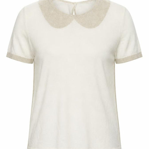 United Colors of Benetton Womens Beige   Basic Blouse Size 2XS