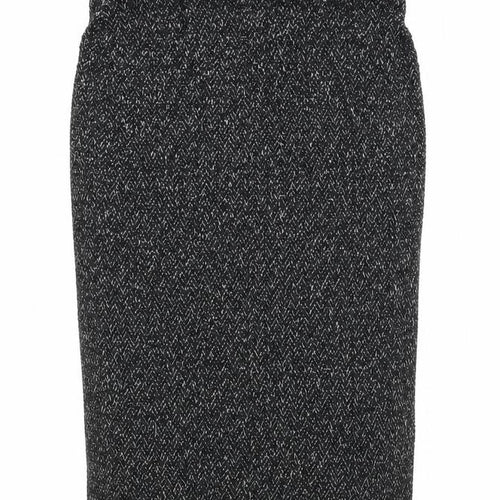 Preworn Womens Grey   Straight & Pencil Skirt Size M