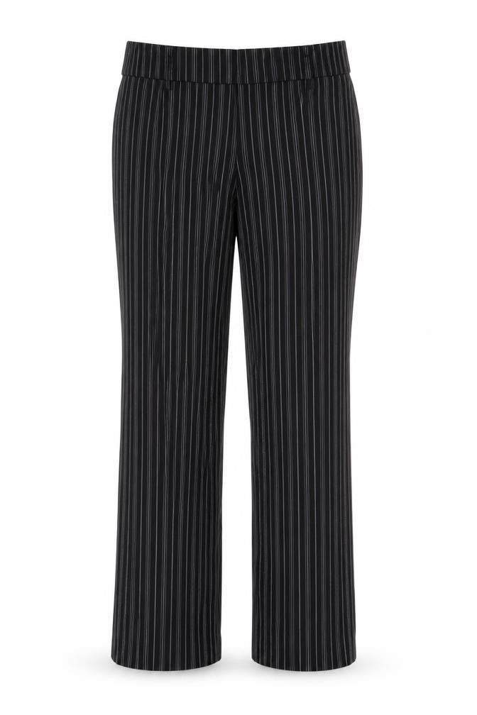 La Redoute Womens Black Striped  Trousers  Size 14 L32 in