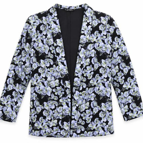 Miss Selfridge Womens Black Floral  Jacket Blazer Size 8