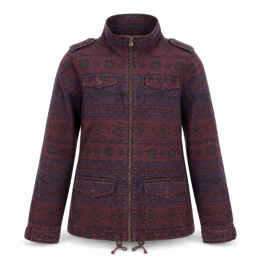 Front view of Divided by H&M women’s red jacket, size UK 14