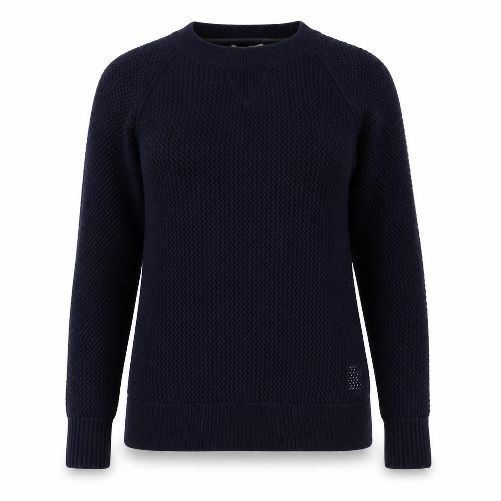 Front view of Papaya women’s blue jumper, size UK 8