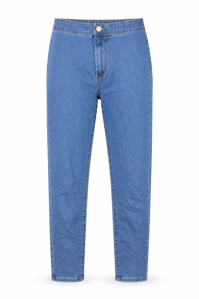 Denim Co. Womens Blue  Denim Straight Jeans Size 10 L24.5 in