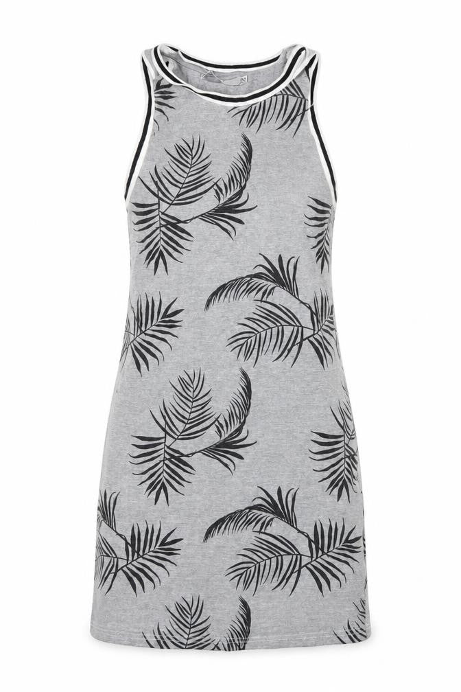 Front view of Polinesia women’s grey geometric mini, size XS