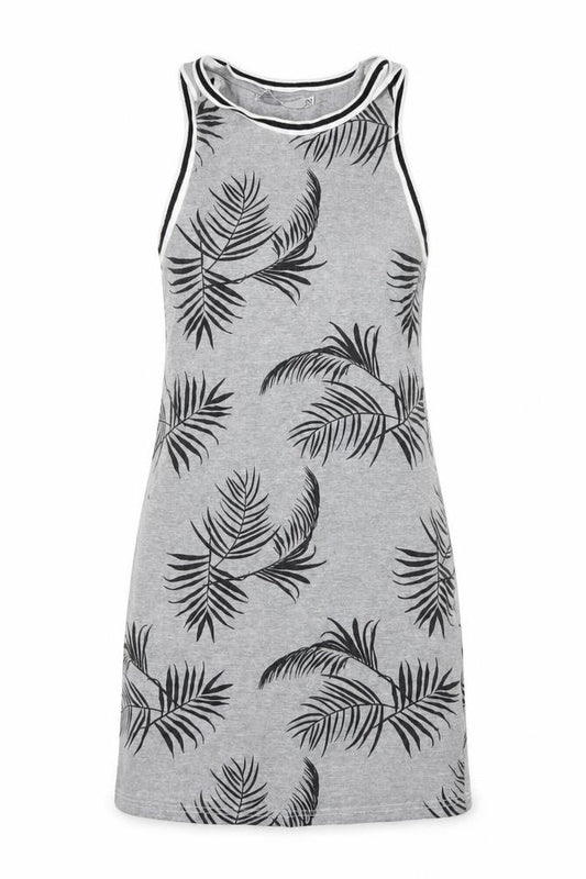 Front view of Polinesia women’s grey geometric mini, size XS