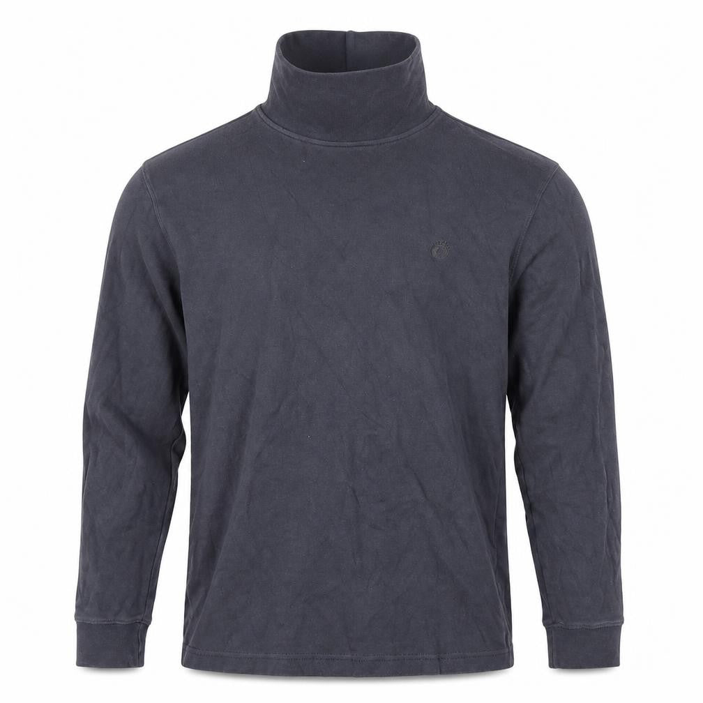 Front view of Hangten men’s grey pullover sweatshirt, size M