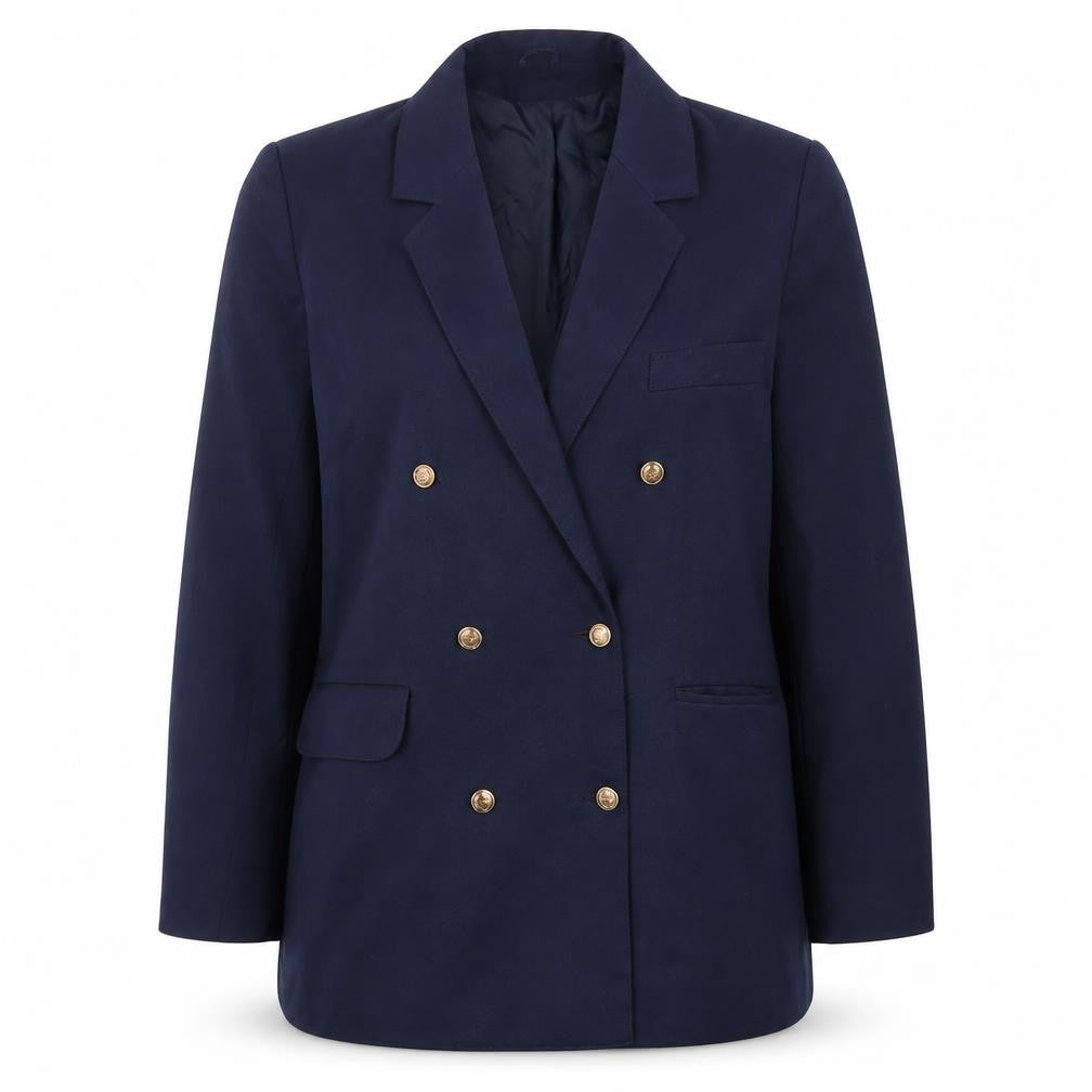Classic Woman Womens Blue   Jacket Suit Jacket Size 14