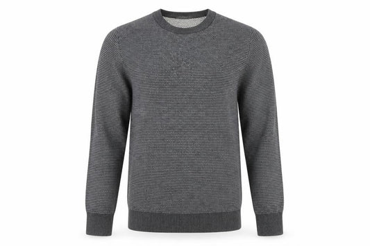 Front view of Primark men’s grey jumper, size XS