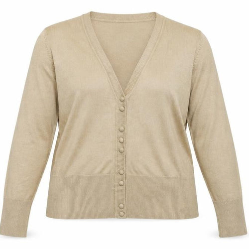Soon Womens Beige   Cardigan Jumper Size 16