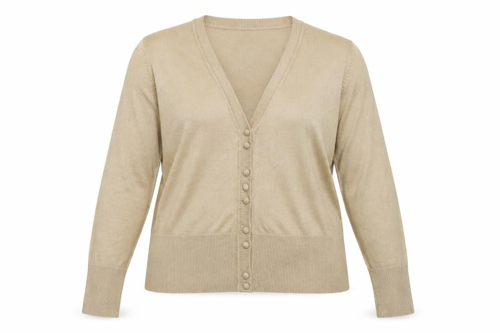 Soon Womens Beige   Cardigan Jumper Size 16