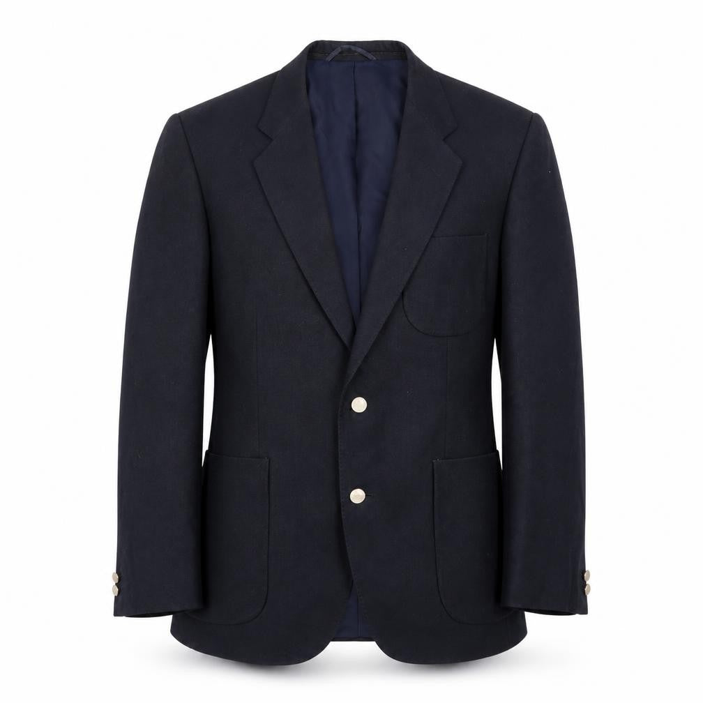 Front view of C&A men’s blue jacket suit jacket, size 38