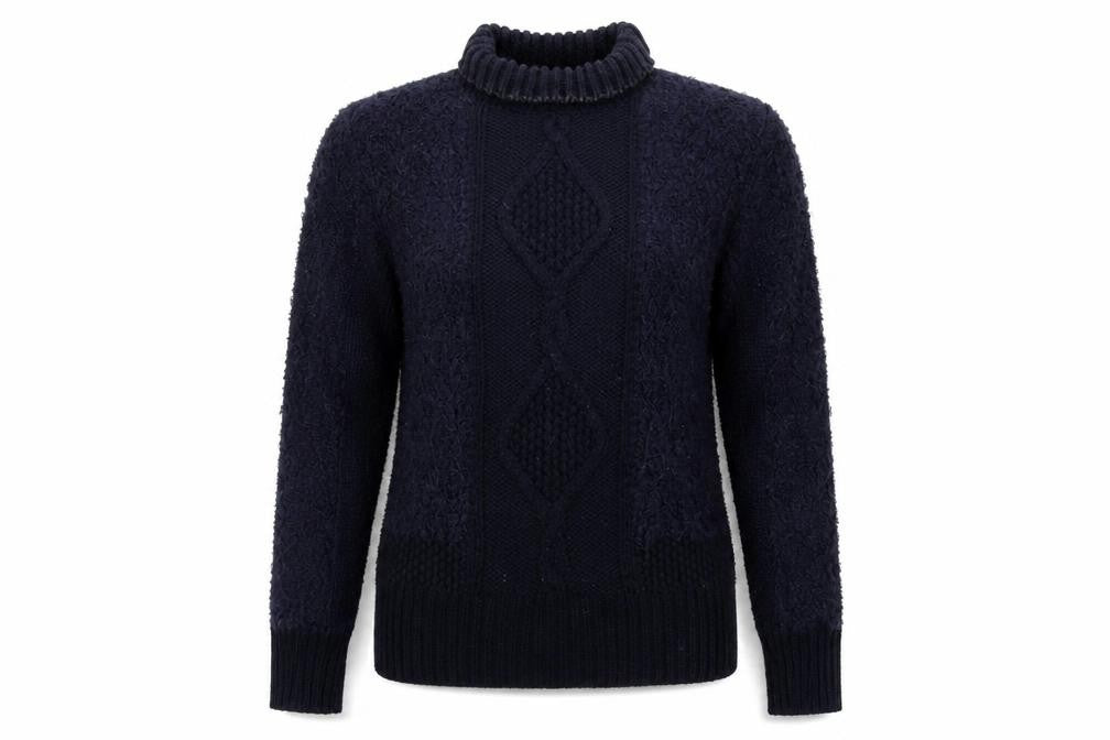 Front view of Marks & Spencer Collection women’s blue jumper, size UK 12