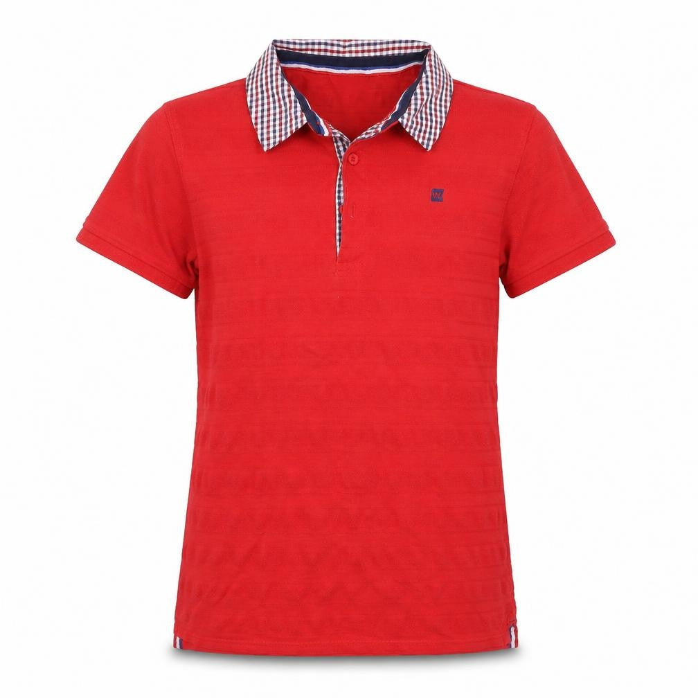Maine New England Girls Red Basic Polo Size 13-14 Years