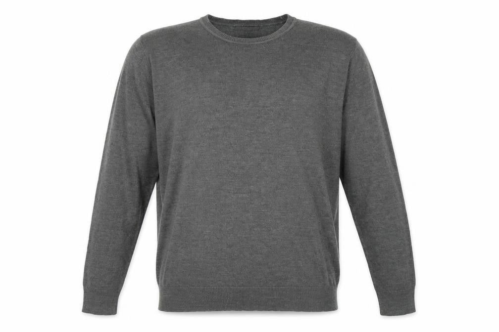 Front view of George men’s grey knit jumper, size L